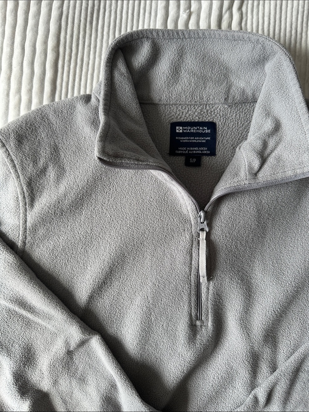 Mountain warehouse Light Gray Quarter-Zip Fleece Pullover